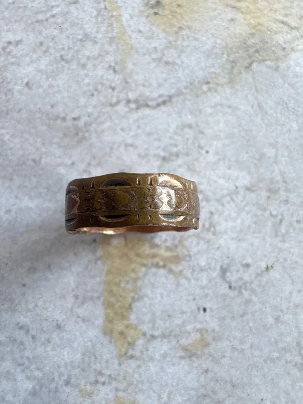 TINY 10K Gold Filled Vintage Ringe Size 4 Clark & Coombs C & C Stamped Band